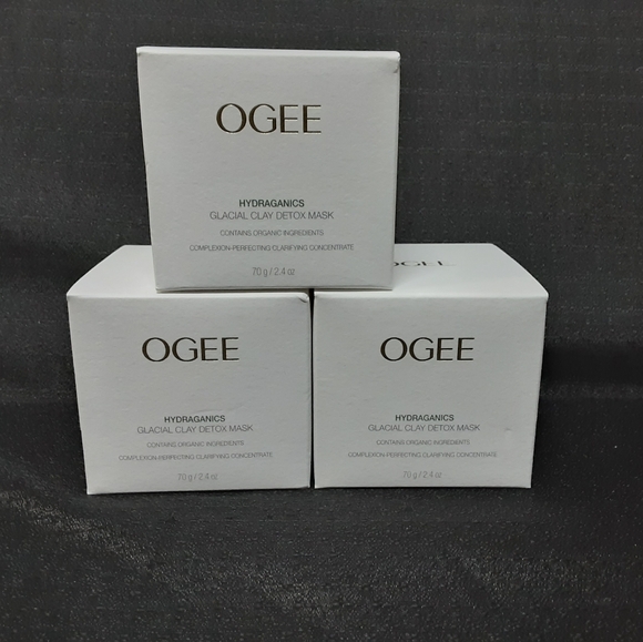 3 New Ogee Hydraganics Glacial Clay Detox Mask -